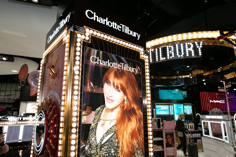 Charlotte Tilbury at The Loop Duty Free, Dublin Airport.